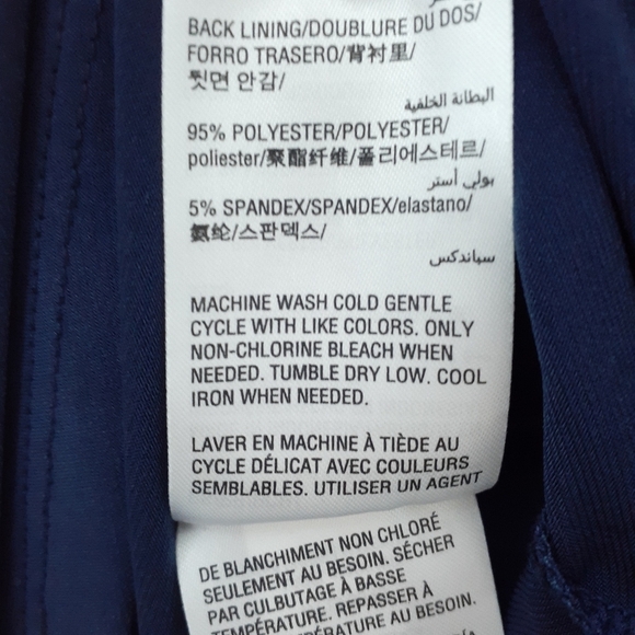 Charter Club Sleeveless Dress PS Belted Blue 529 - Picture 6 of 6